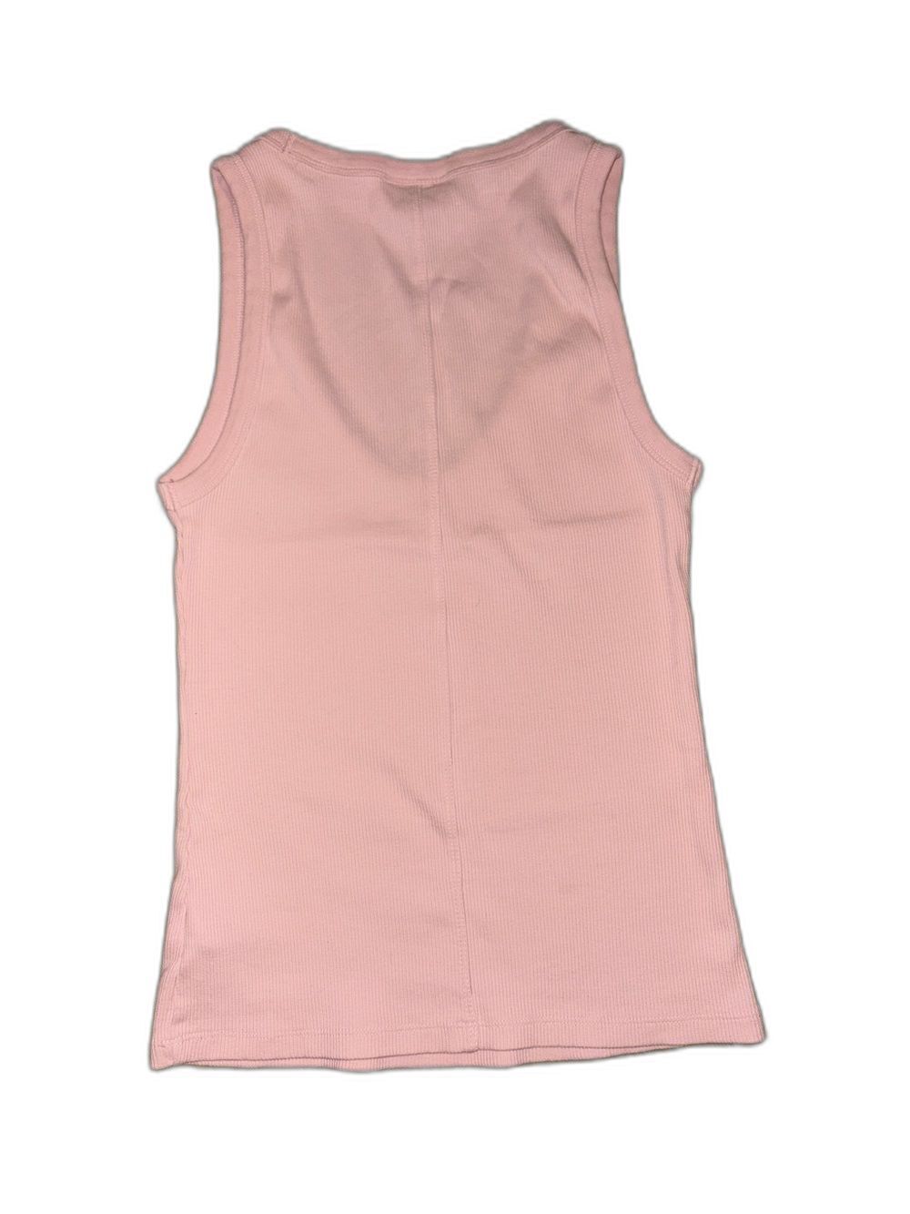 Havana Pink Ribbed Scoop Tank Top - Picture 2 of 3